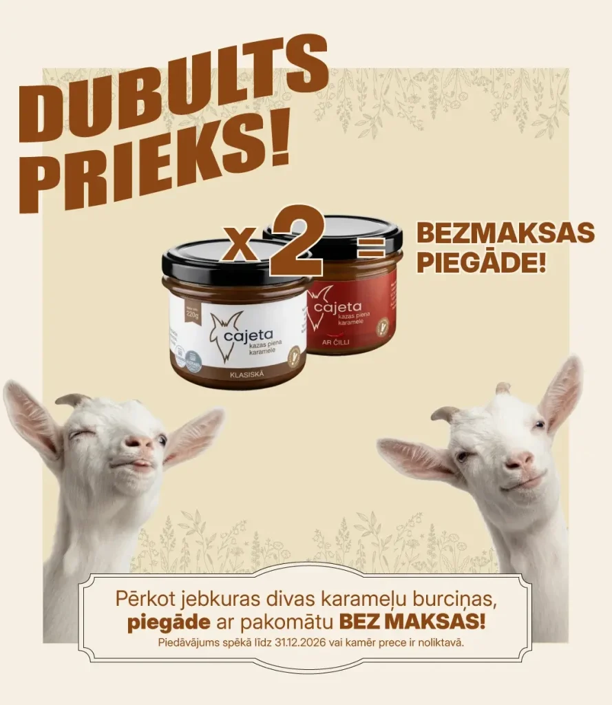 Gredzenmuiža Dubults Prieks - pērc divas karameļu burciņas un saņem bezmaksas piegādi
